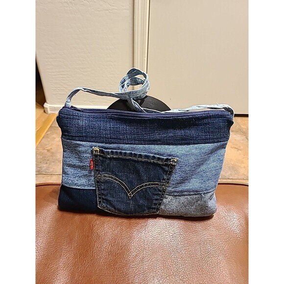 Vintage Levi Strauss Blue Jean Clutch Purse - Picture 1 of 8